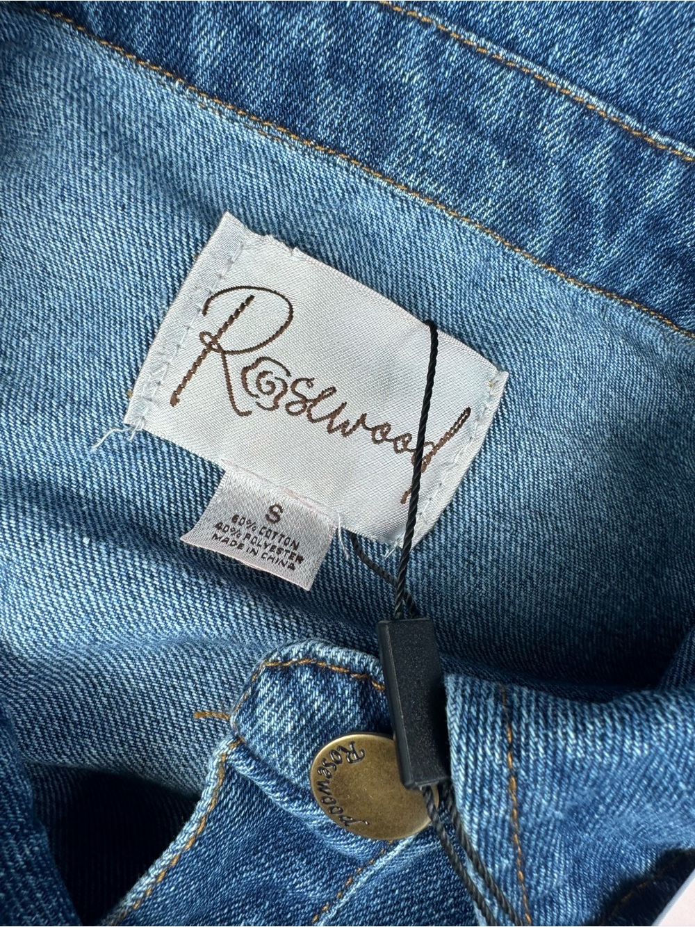 Women's Blue Ruffle-Trim Denim Jacket - Picture 3 of 5